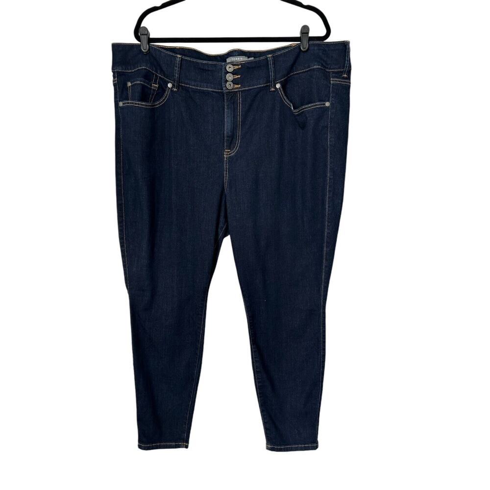 Torrid Jeans Size 24S Super Soft‎ High-Rise Dark Wash Stretch Denim Jeggings